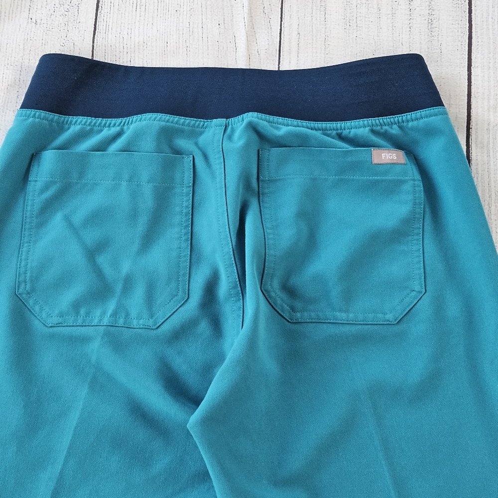 Tall Figs Pants Women's XS Tall, Teal, Good Used Condition GUC - Picture 9 of 10